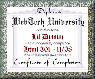HTML 301 Diploma